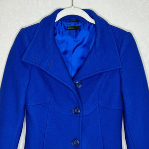 Benetton Blue Wool Coat 38 (XS)