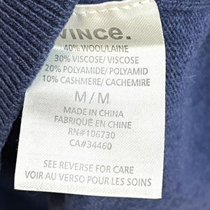 Vince Blue Wool Blend Crewneck Sweater Size Medium