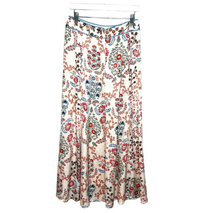 ba&sh 'Garance' Flowing Print Floral Maxi Skirt Size Medium