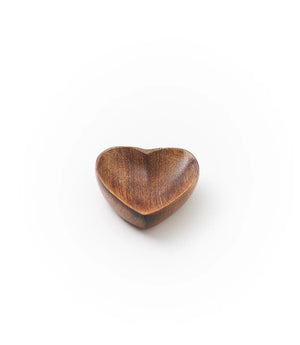 Small Alaya Heart Wooden Jewelry Catch All Tray - Handcrafted