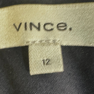 Vince Black Pants Size 12 Tapered Ankle Career Work Pant