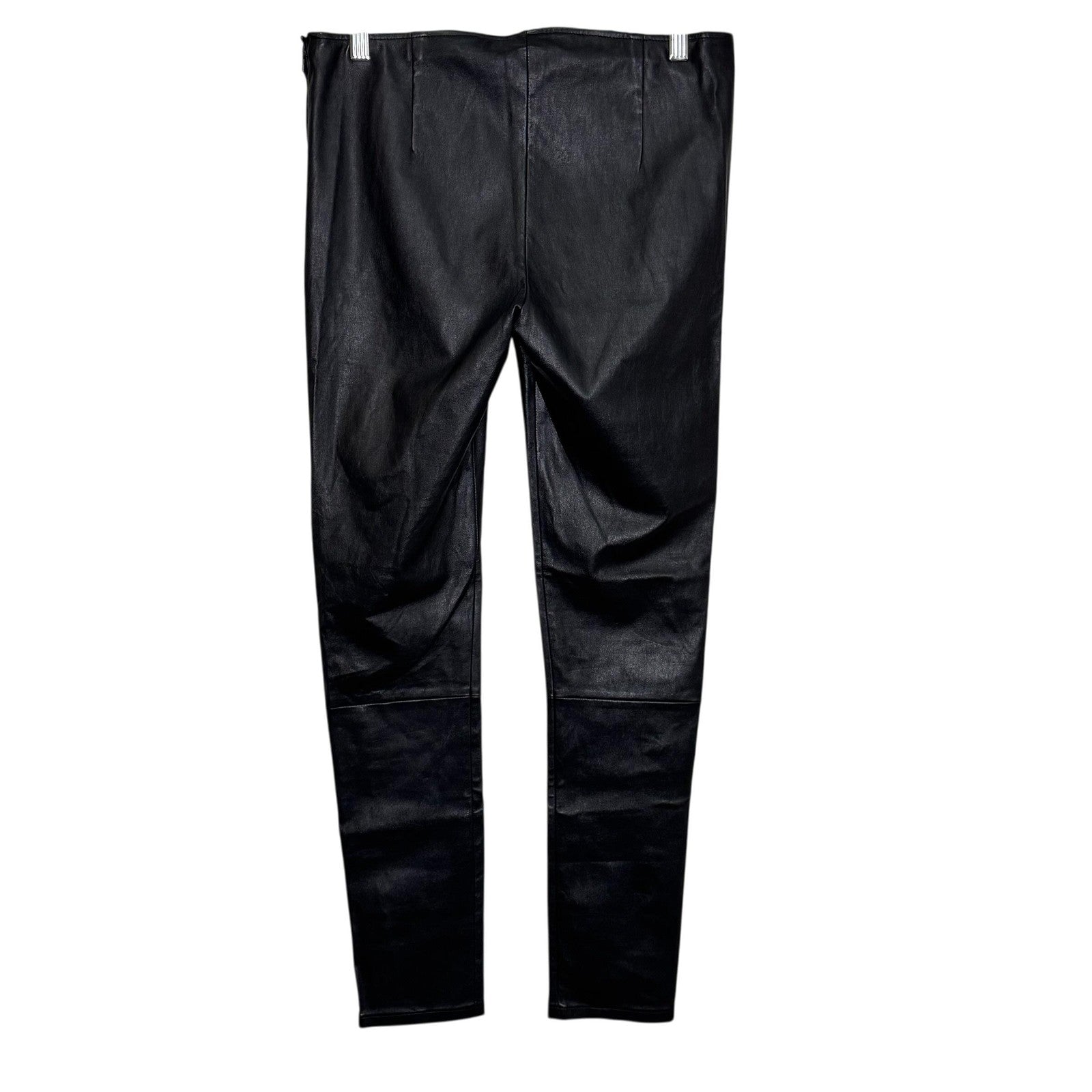 Michael Stars Pants Womens Medium Black Stretch Leather Leggings Skinny KT13C750