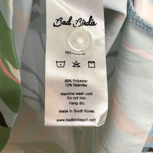 Bad Birdie Sleeveless Top Polo Size Small Golf Floral Embroidered Ventana Canyon