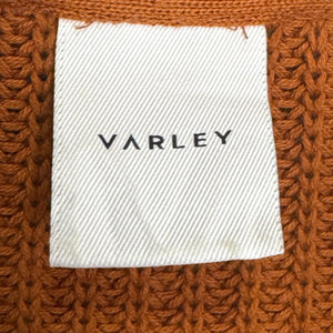 Varley Sweater Willard Knit Half Zip Sweater Size Small Rust $178