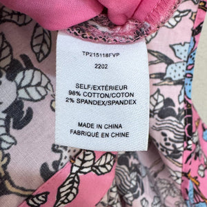 Derek Lam 10 Crosby Dress Size 6 Greta Pink Flutter Sleeve Button Down