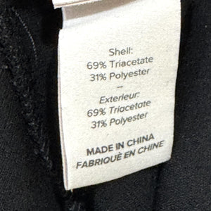 Cinq à Sept Pants Womens 12 Black High Rise Cropped Trousers Stretch Wide Leg