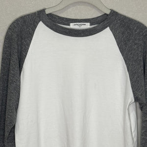 Perfectwhitetee Shirt Womens Small Raglan Baseball 3/4 Sleeve Supima Made USA