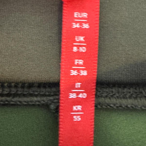 Spanx Pants Womens Small Green Faux Suede Pull On Stretch Slim Leg High Rise