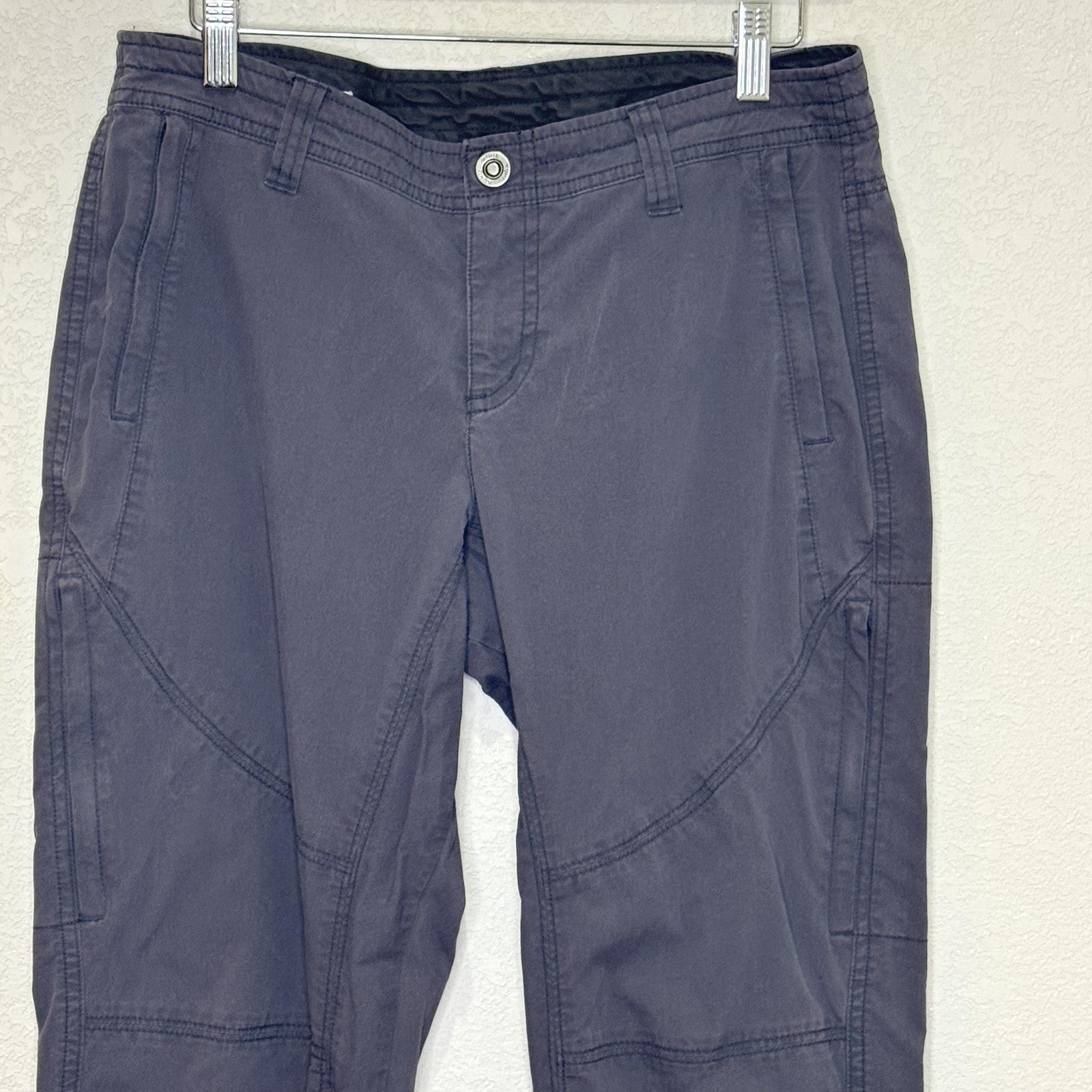 Kuhl Pants Womens 8 Regular Black Outdoor Hiking Stretch Articulated Knee Casual