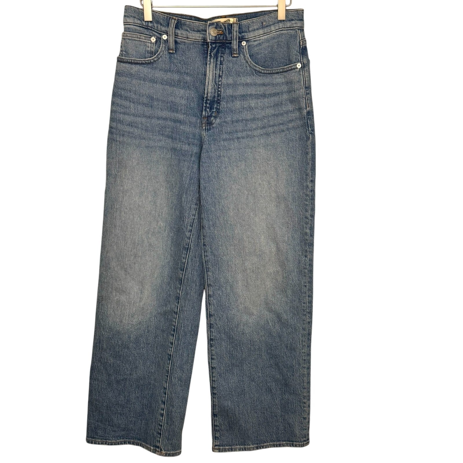 Madewell Jeans Size 28 The Perfect Vintage Wide-Leg Medium Heathcote Wash