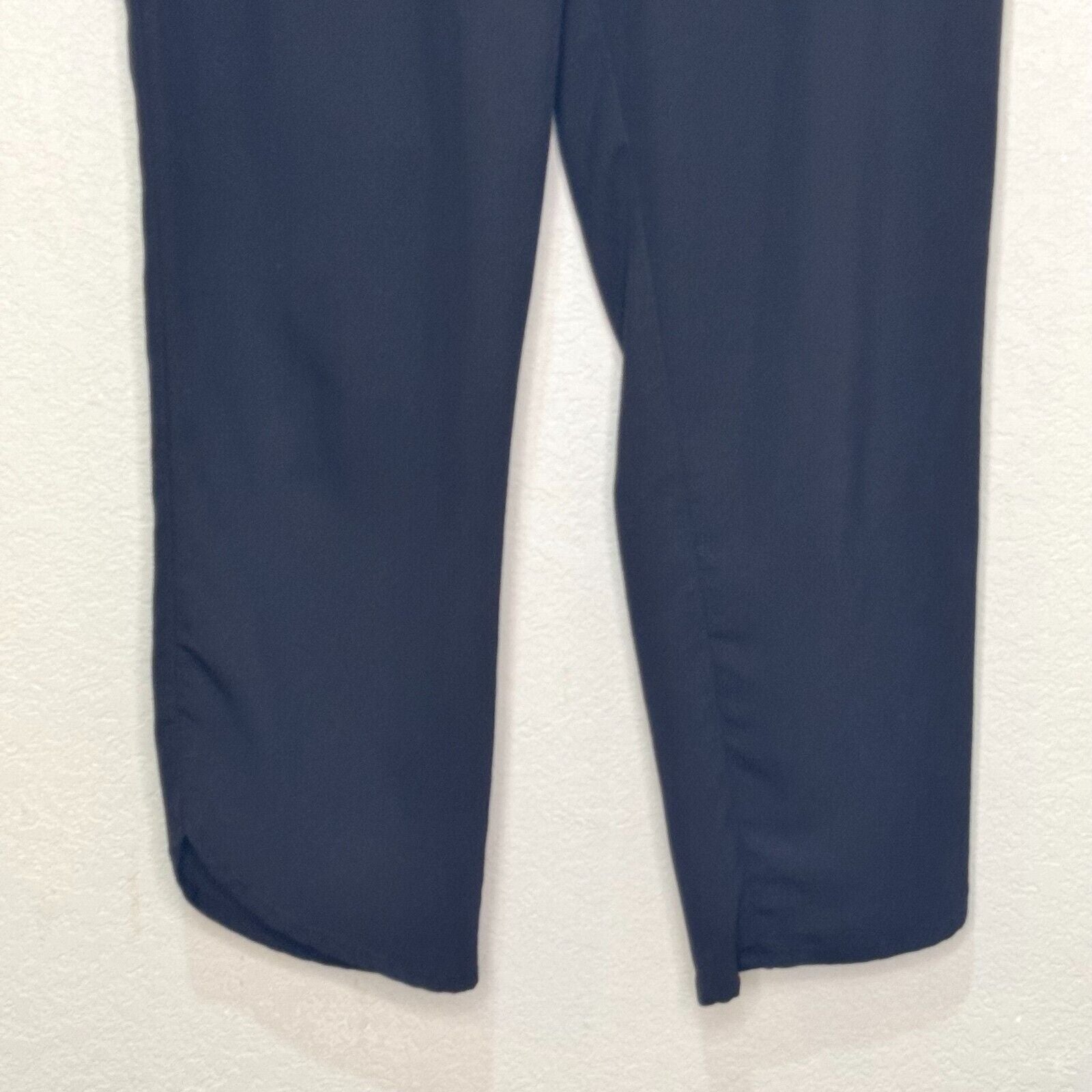 Marine Layer Allison Pants Women Size Medium Black Pockets Dolphin Hem