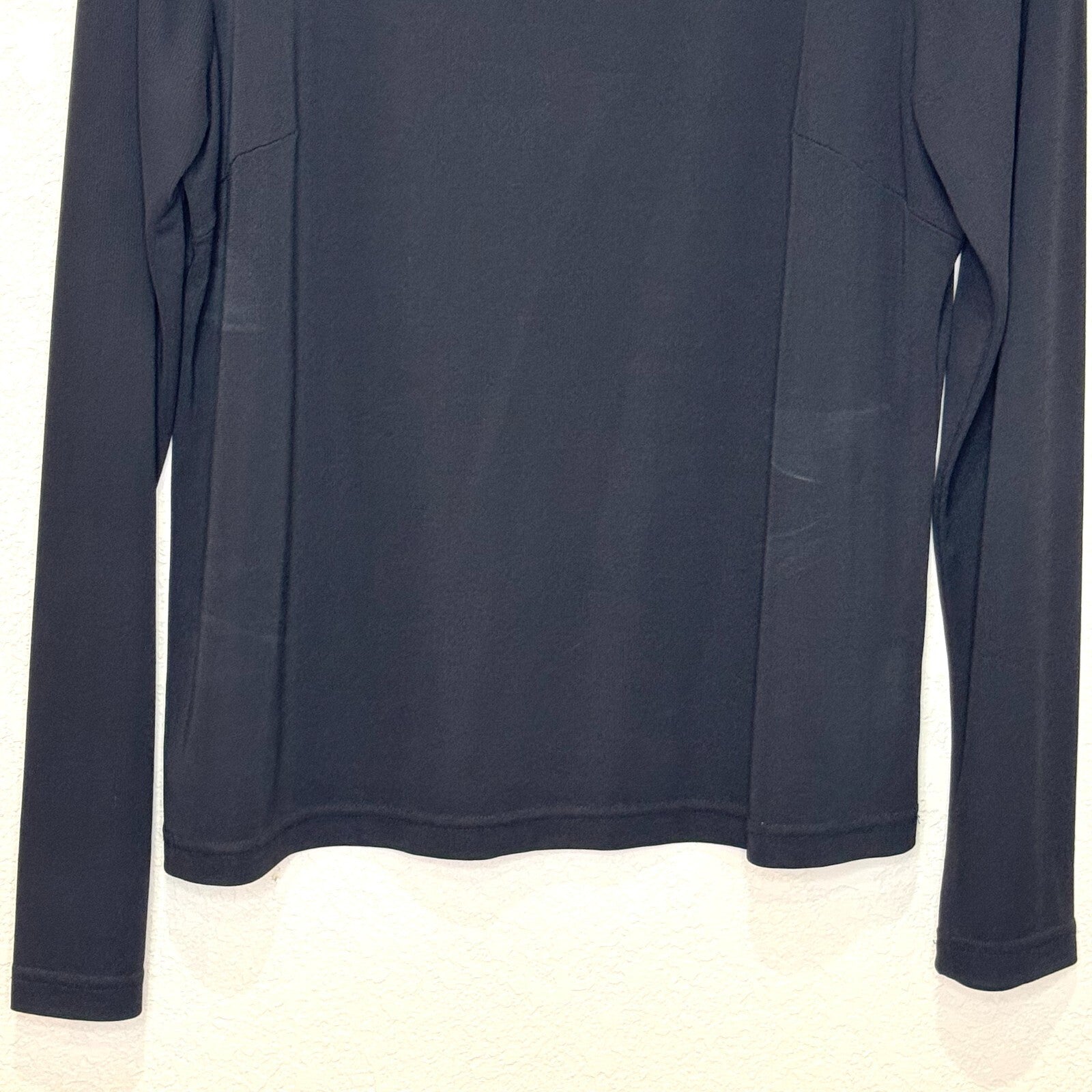 Emanual Ungaro Liberte Black Top Size Large Long Sleeve Minimalist Slow Fashion