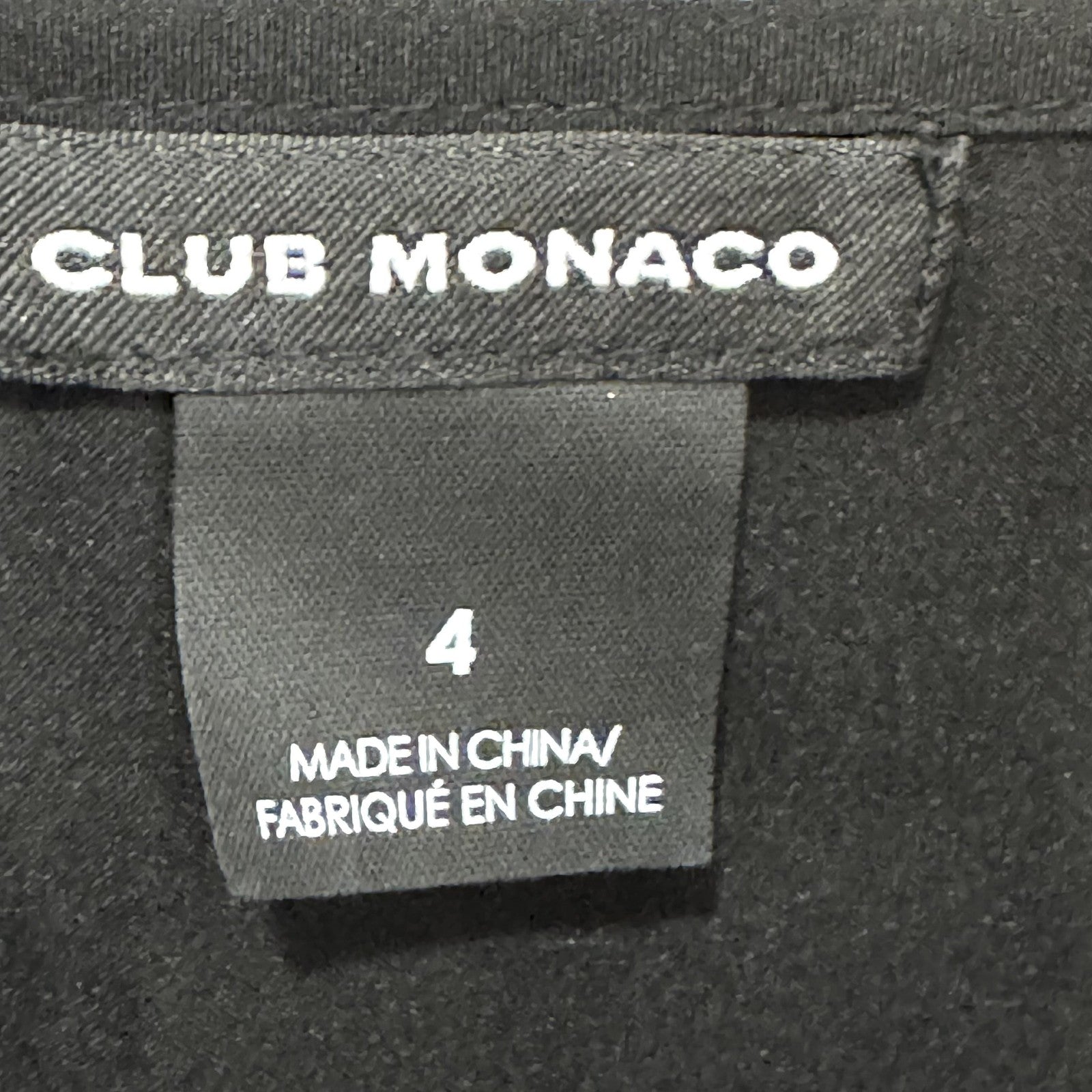 Club Monaco Roanna Dress Womens 4 Black Floral Silk Long Sleeve Mini Boho Chic