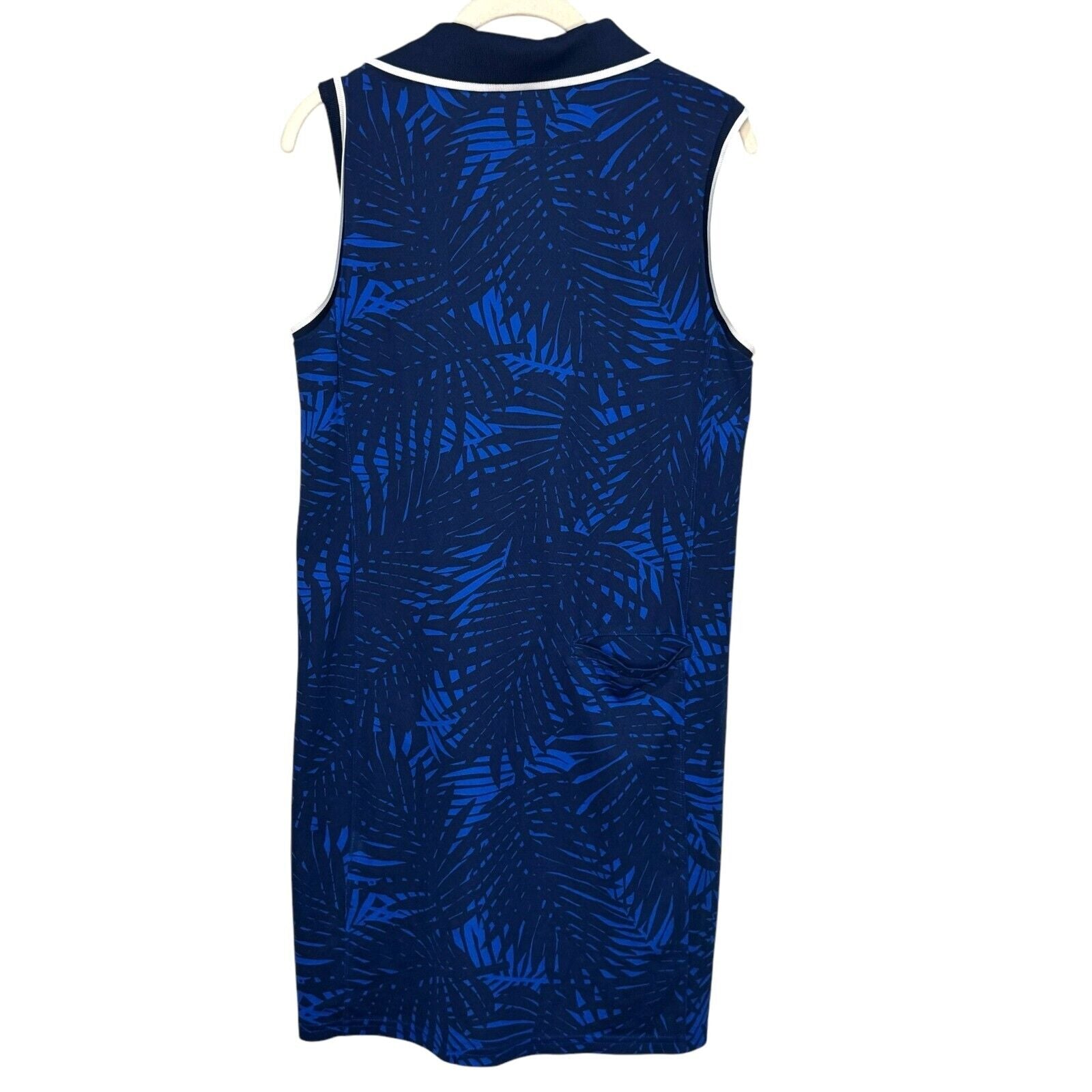 Polo Golf Ralph Lauren Dress Size Large Blue Print Sleeveless Tennis Pickleball