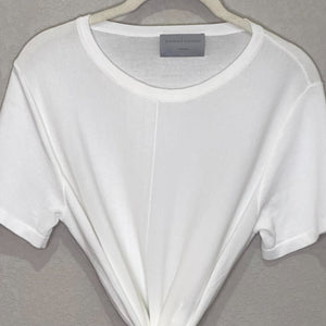 Modern Citizen Top Size Small Jude White Cropped Tie-Front