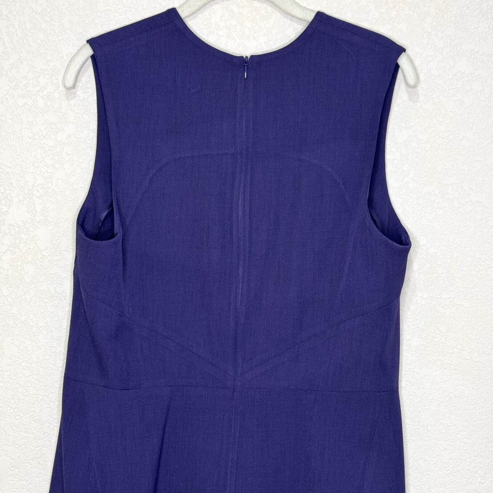 M.M. Lafleur Sleeveless Career Annie Dress Size 14 Purple V Neck