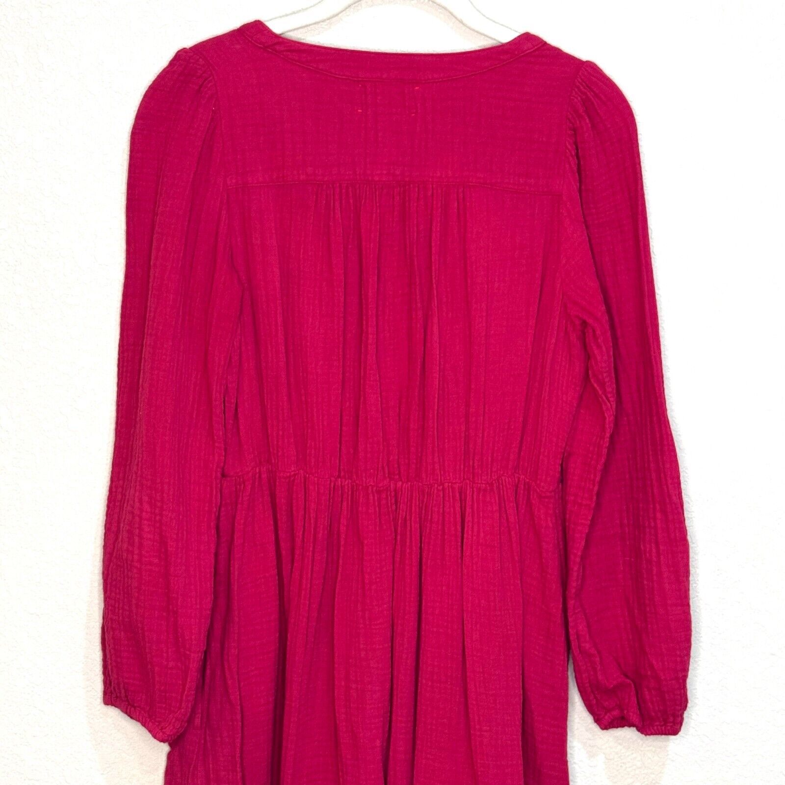 Xirena Cranberry Pink 100% Cotton Gia Midi Dress Size XS $297