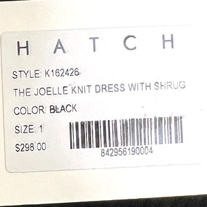 Hatch Maternity Black Joelle Knit Sleeveless Bodycon Dress Size Small (1) NEW