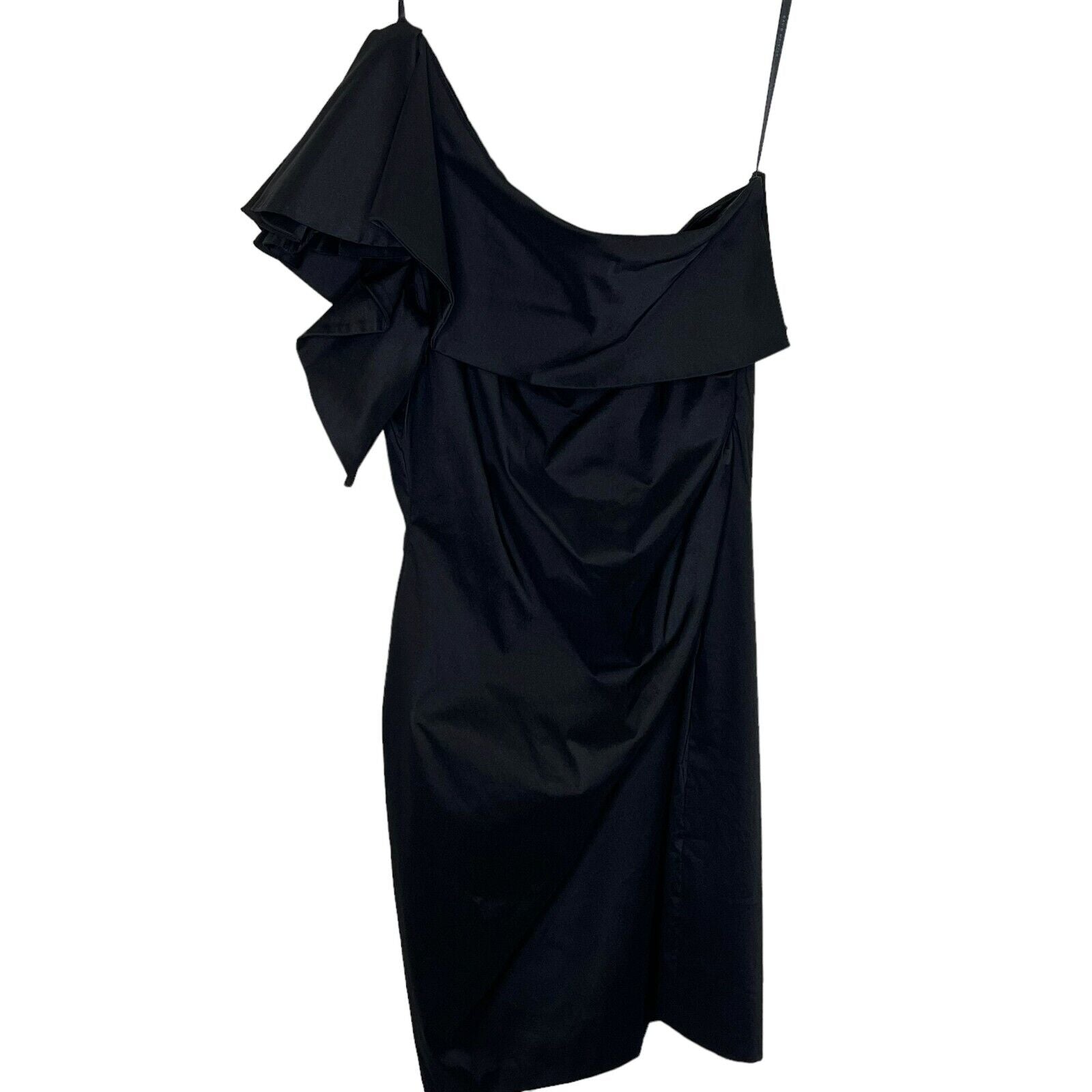 David Meister One Shoulder Dress