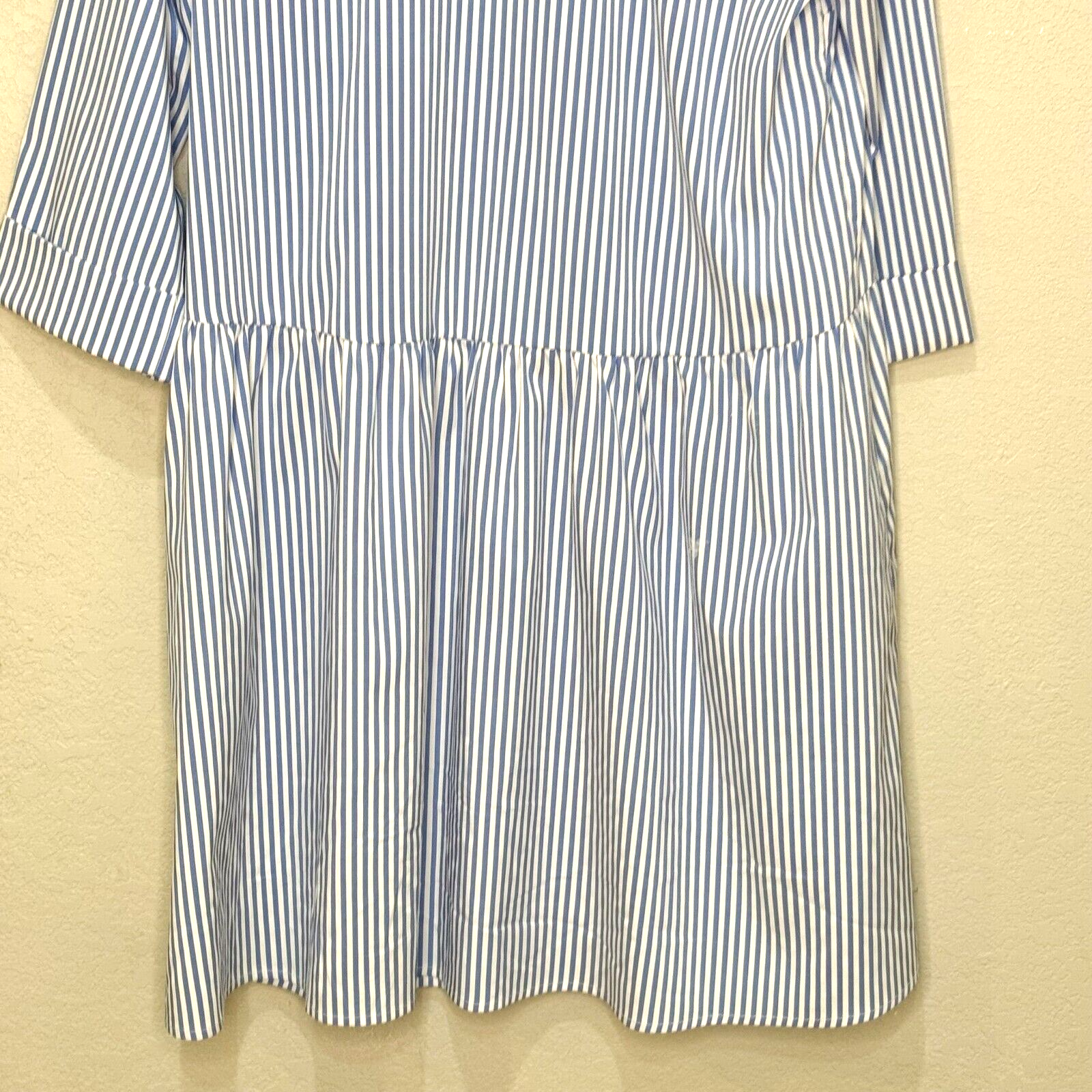 Tuckernuck Striped Mini Dress Size Small Blue White Polyester