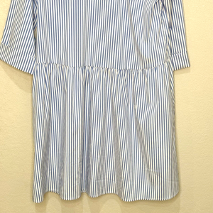 Tuckernuck Striped Mini Dress Size Small Blue White Polyester