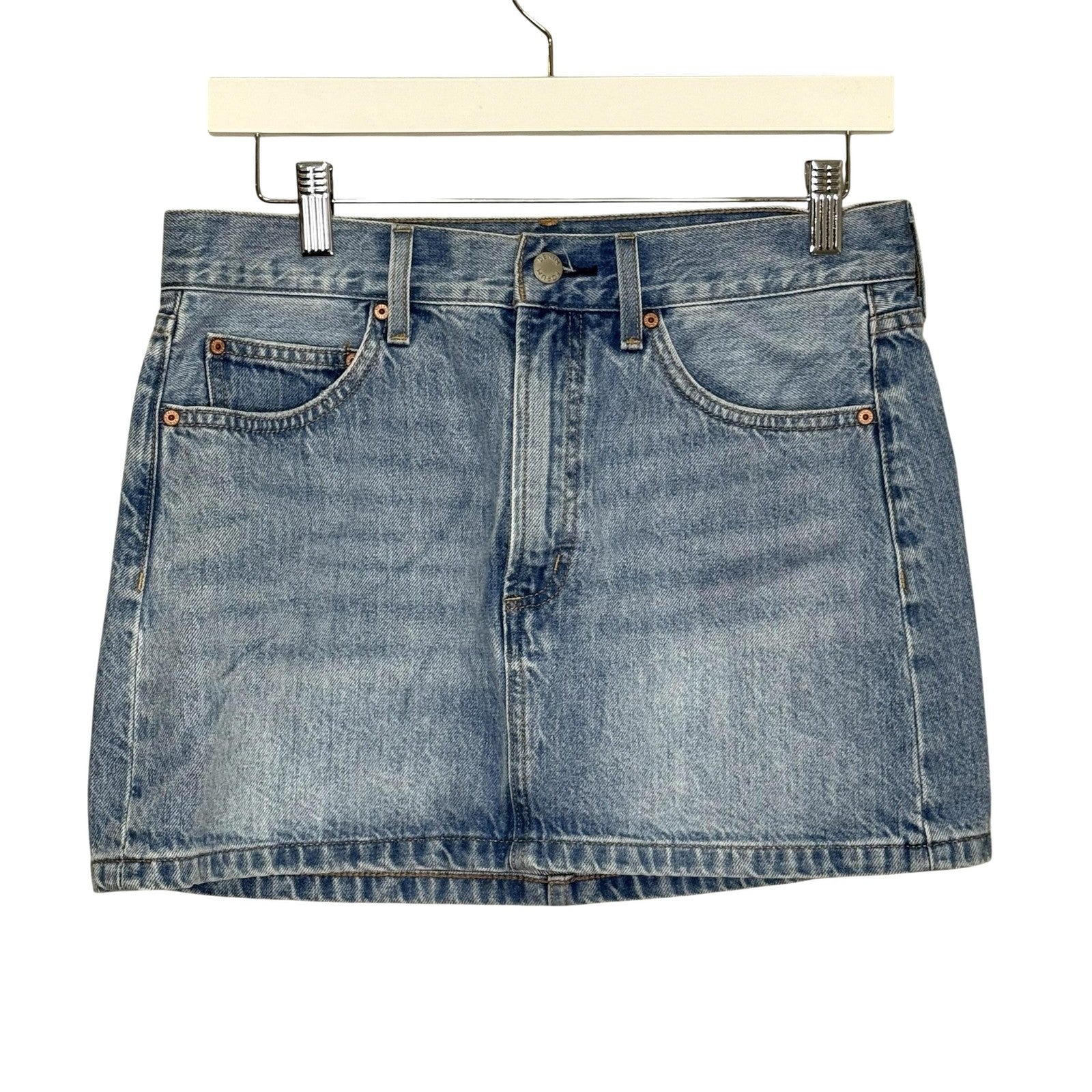 Denim Forum Skirt Womens 27 The 90s Ricci Mini High Rise Casual Vintage Style