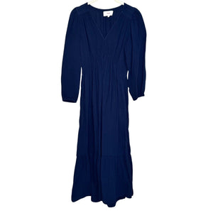 Xirena Blue 100% Cotton Gia Midi Dress Size XS $297