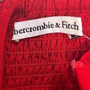 Abercrombie & Fitch Women Red Jumpsuit Size Small NEW $120