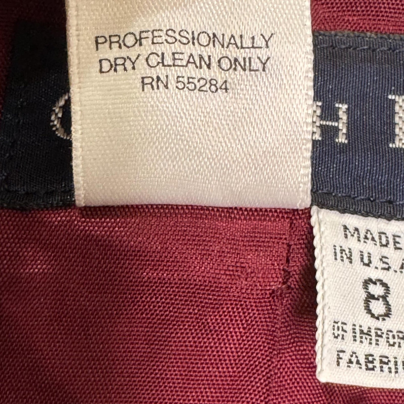 Gorsuch Ltd Blazer Womens 8 Burgundy Velvet Gold Buttons Made USA Lined Jacket