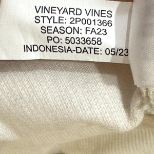 Vineyard Vines Pants Womens 28 Corduroy High Rise Ankle Raw Hem Ivory 2P001366