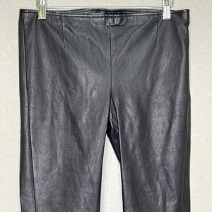 Michael Stars Pants Womens Medium Black Stretch Leather Leggings Skinny KT13C750