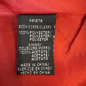 Jill Jill Stuart Dress Womens 6 Red Halter Gown Open Back V Neck Formal 4S1278