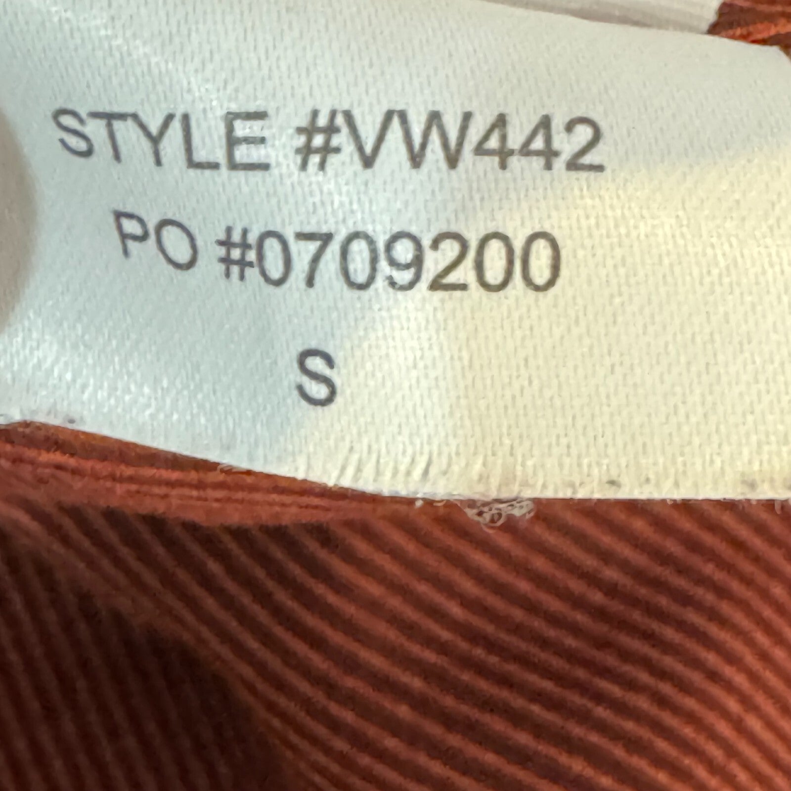 VUORI Clean Elevation Leggings Womens Size Small Ribbed Terracotta