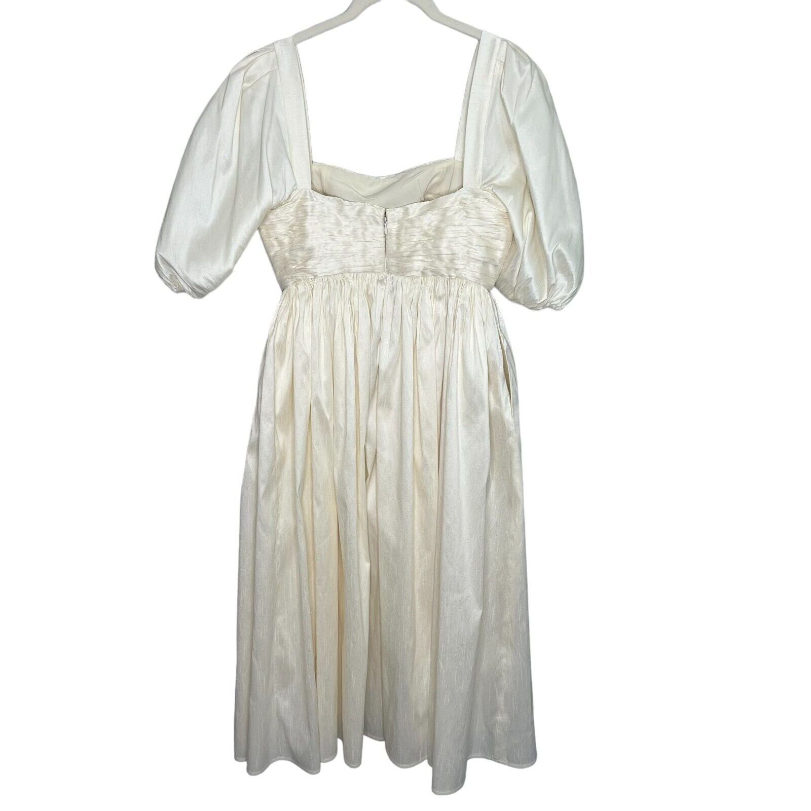 Sachin & Babi BHLDN  Ivory Emile Ruched Fornal Gown Wedding Party Dress Size 4