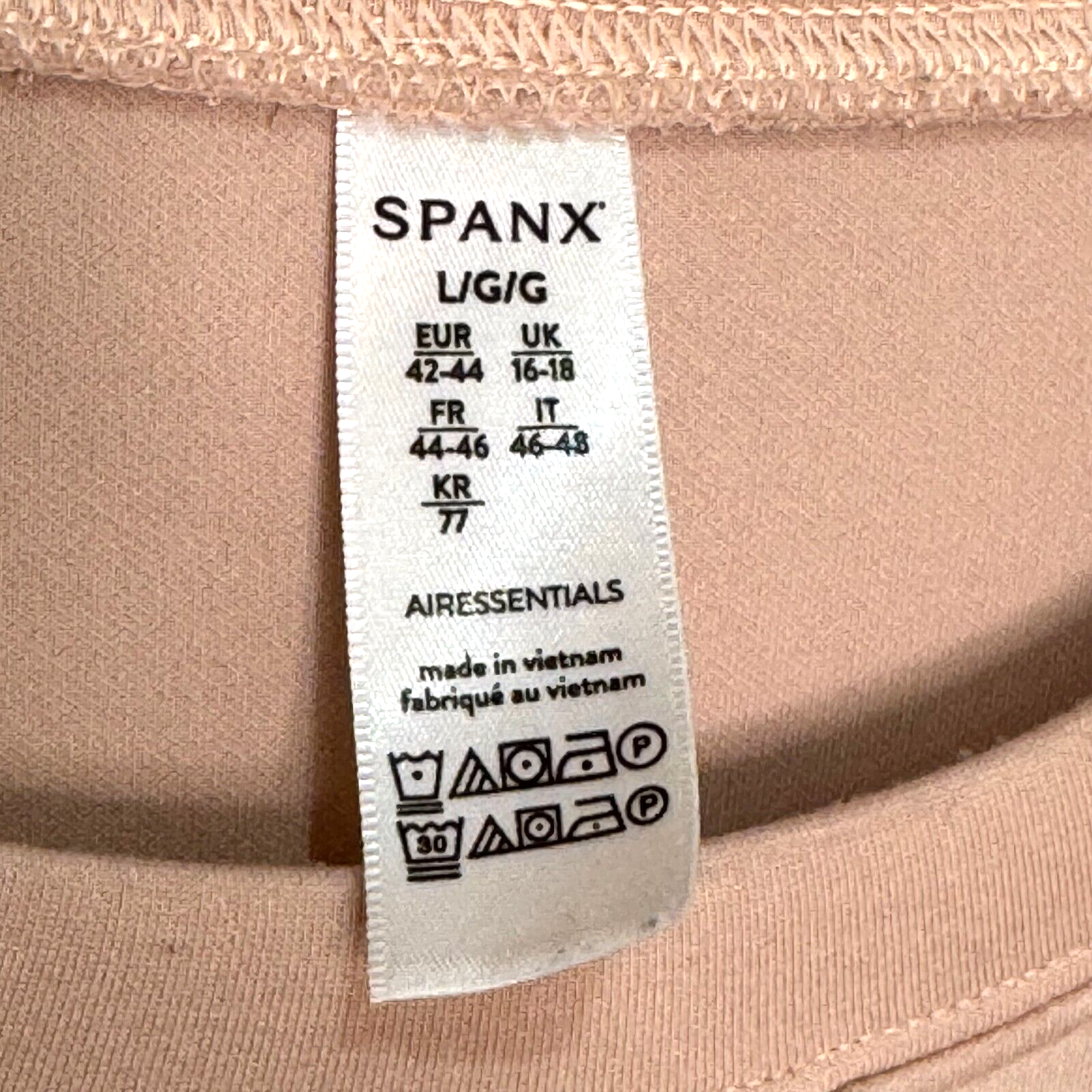 SPANX AirEssentials Sweatshirt Size Large Pink Embroidered