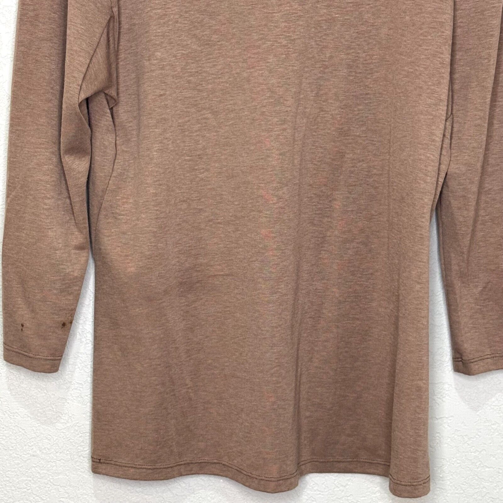 Arc'teryx Tan Mock Neck Turtleneck Top Womens Size Small Lumin Jute Heather