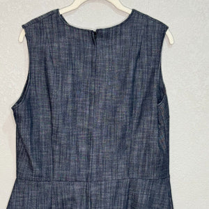 Nooworks Small Edie Sleeveless Denim Dress with Front Pockets Size XL