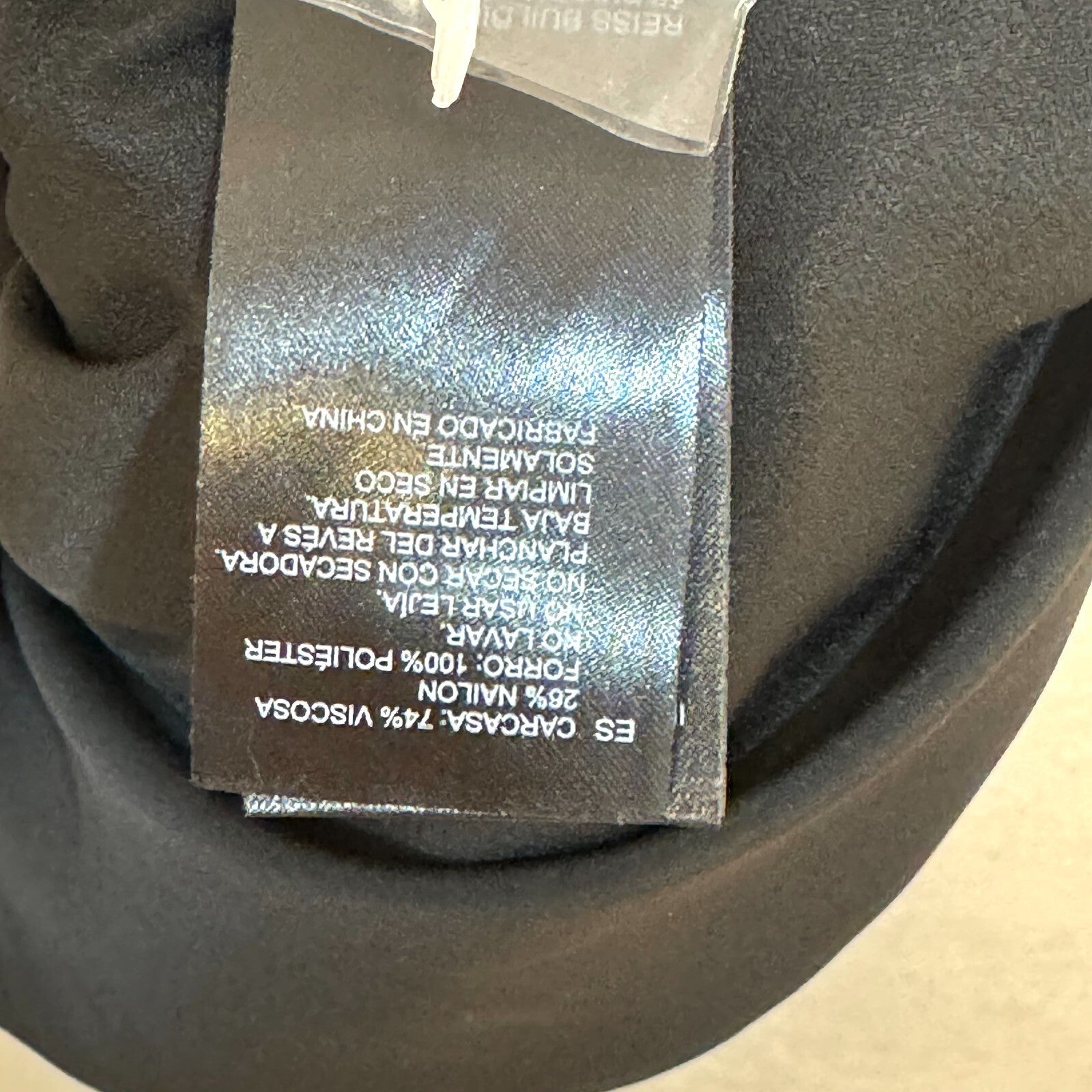 REISS NEW Bianca Black Velvet Mini Dress US Size 10 $345
