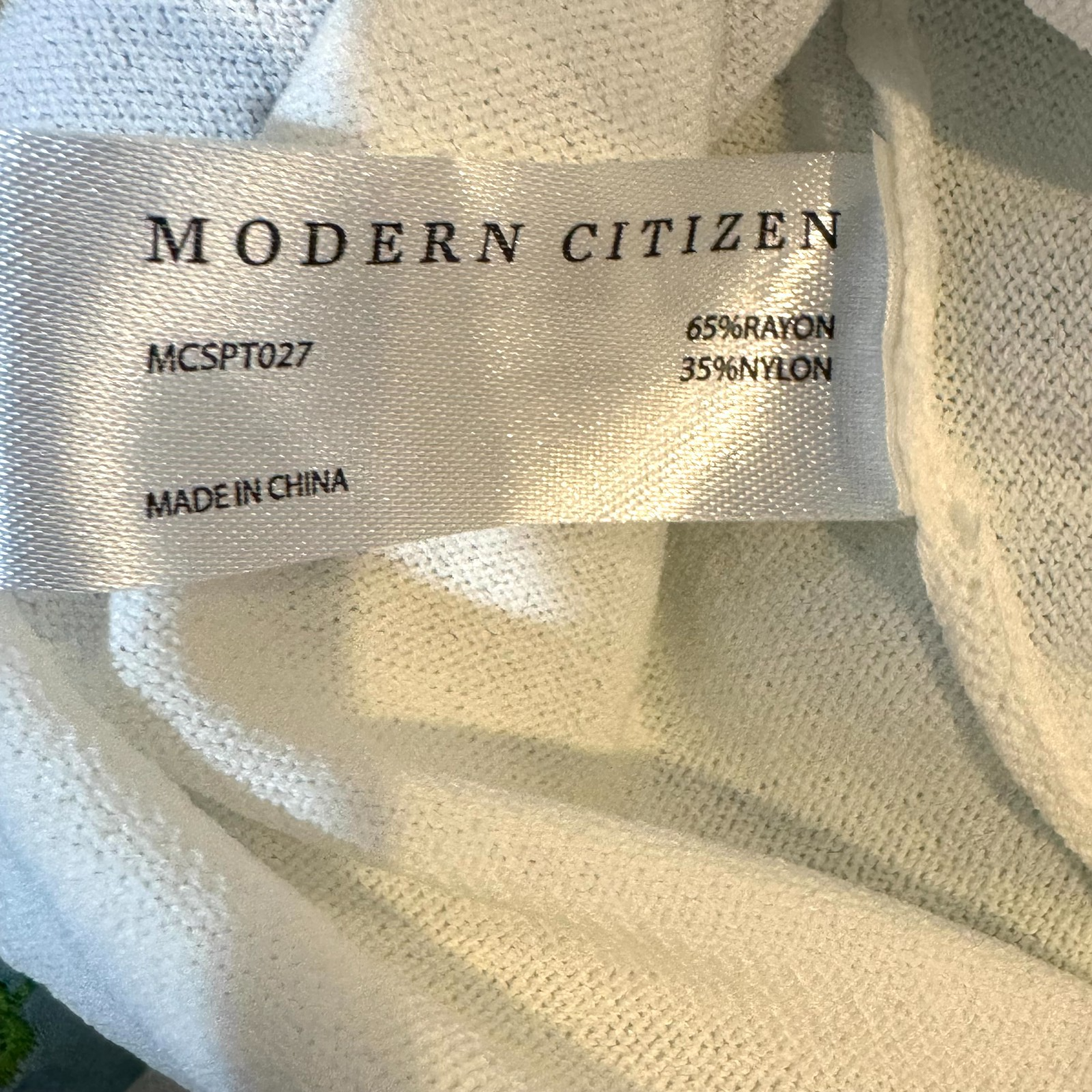 Modern Citizen Top Size Small Jude White Cropped Tie-Front