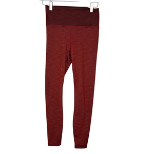 VUORI Clean Elevation Leggings Womens Size Small Ribbed Terracotta