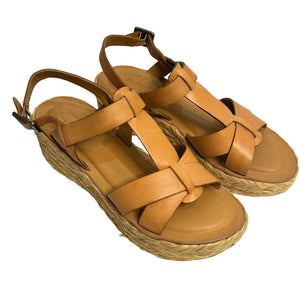 Kork-Ease Ande Natural Wedge Sandal K10002 CNL11 Size 6