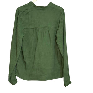 J Crew Soft Gauze Fresco Top in Utility Green Size XS