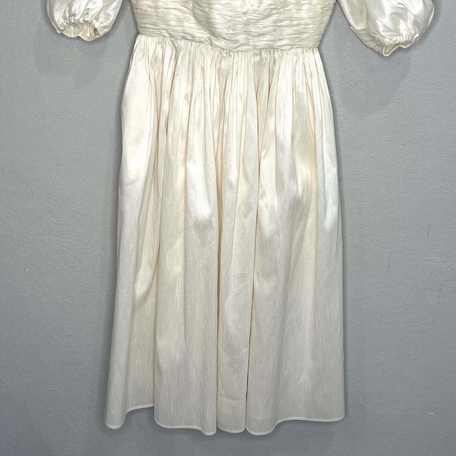 Sachin & Babi BHLDN  Ivory Emile Ruched Fornal Gown Wedding Party Dress Size 4