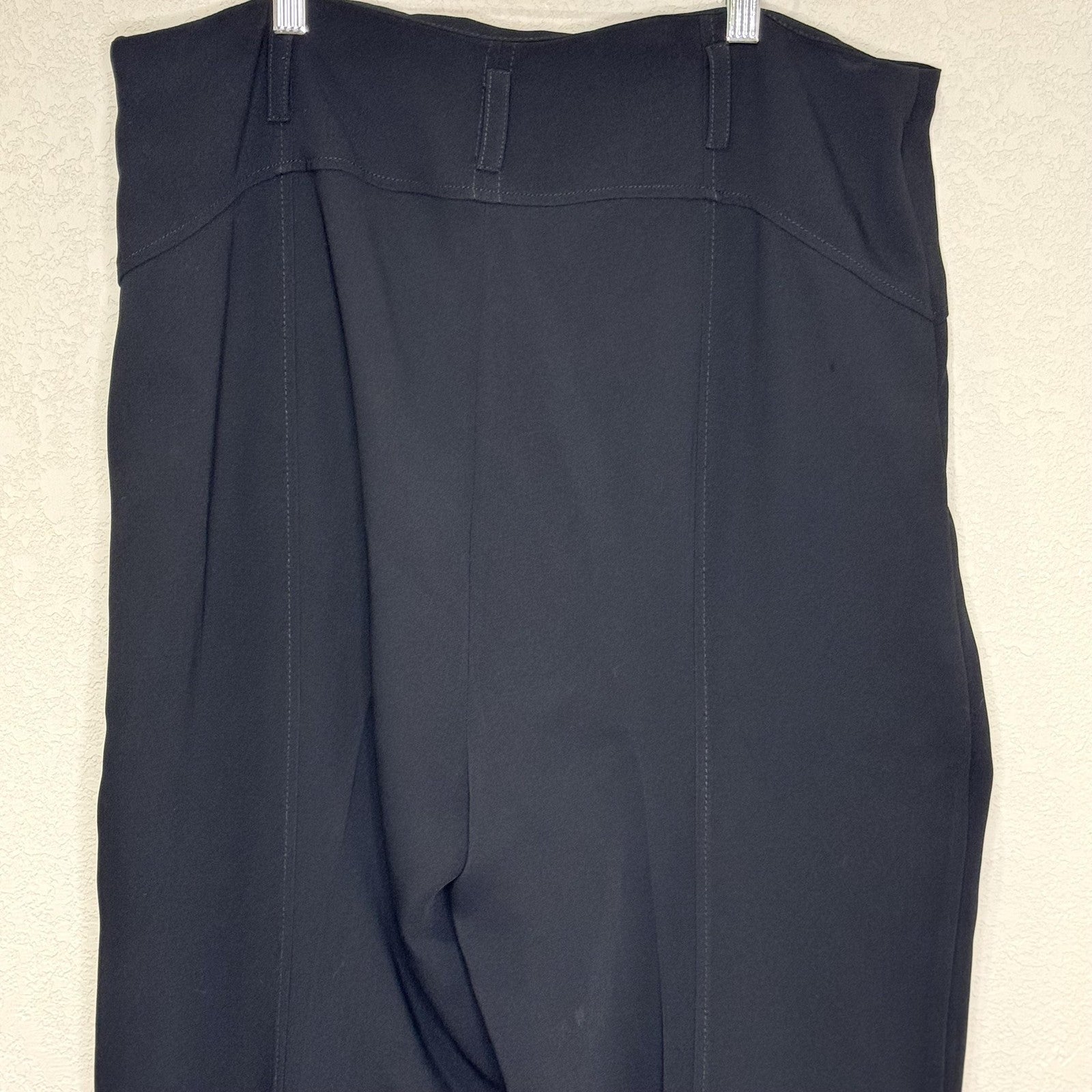 Cinq à Sept Pants Womens 12 Black High Rise Cropped Trousers Stretch Wide Leg