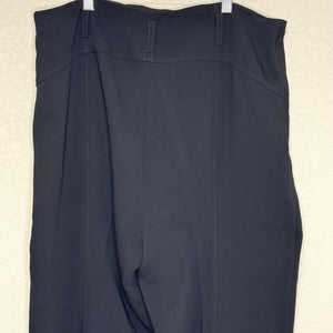 Cinq à Sept Pants Womens 12 Black High Rise Cropped Trousers Stretch Wide Leg