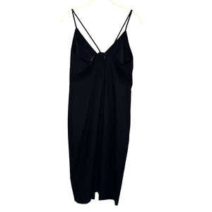 Likely Dress Size 8 Brooklyn Black Sleeveless V Neck Spaghetti Strap Midi Slit