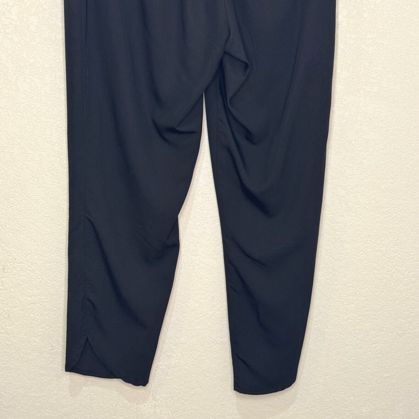 Marine Layer Allison Pants Women Size Medium Black Pockets Dolphin Hem