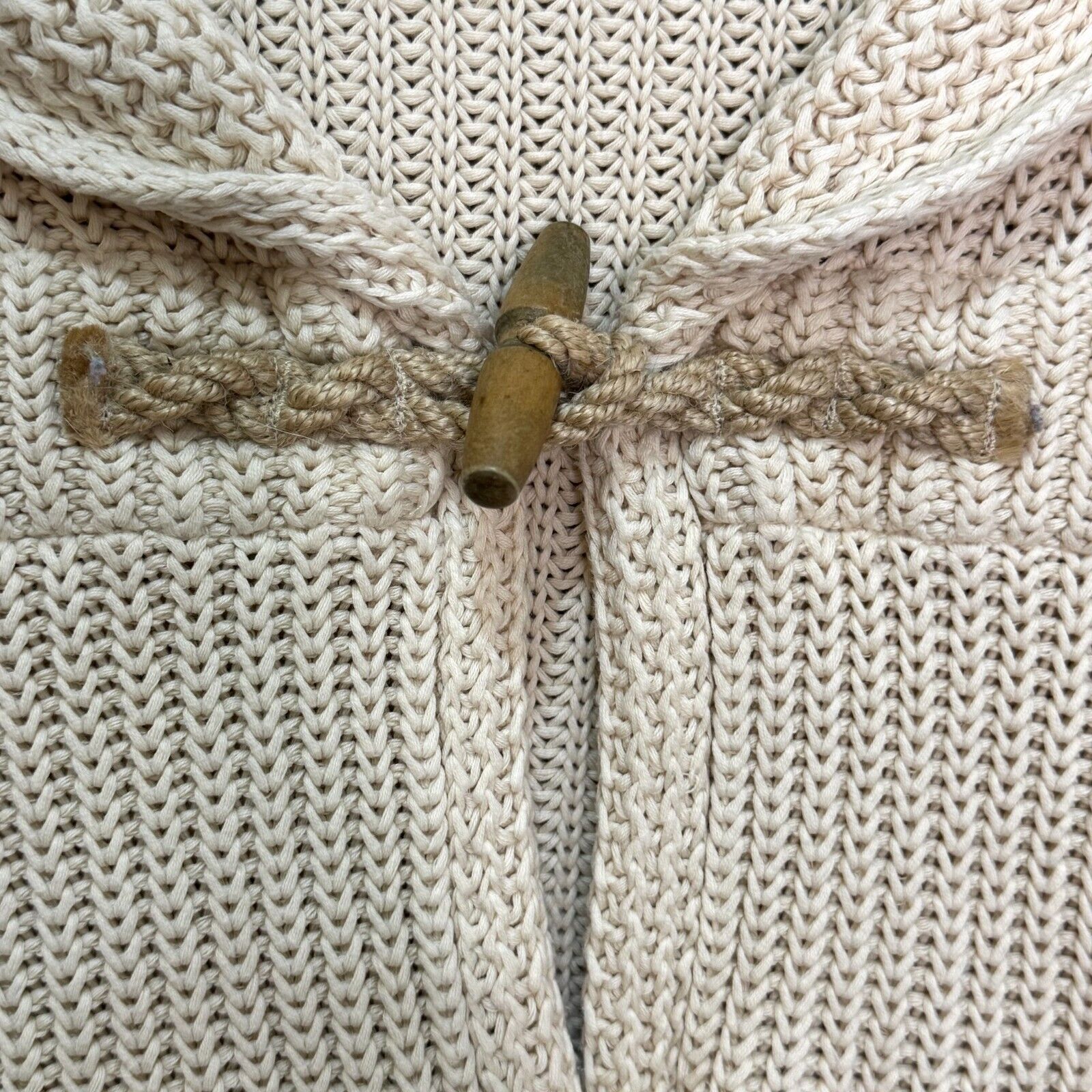 Ralph Lauren Denim & Supply Ivory Toggle Cardigan Sweater Size Medium