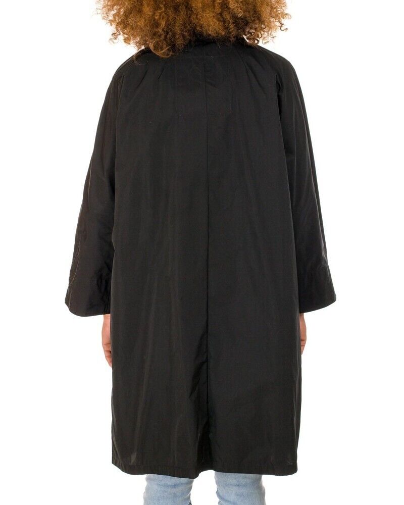 OOF WEAR Womens Black Oversized Trench Jacket Coat Size Small - Medium (40)