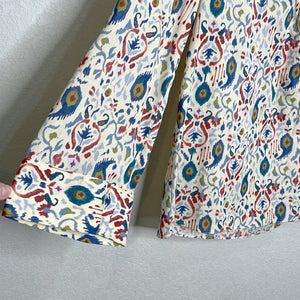 Zara Multicolor Paisley Print Cotton Shirt Size Small